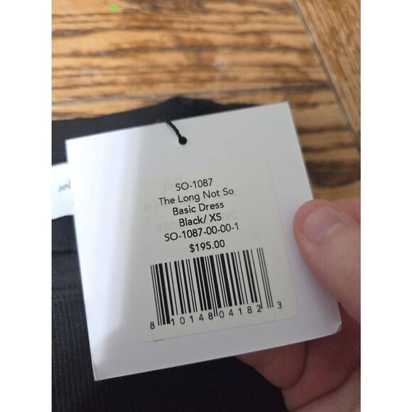 NWT Sold Out NYC The Long Not So Basic Dress in black sz XS - Picture 4 of 6
